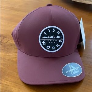 Fishworks cap- new- Maroon Size: L/X
